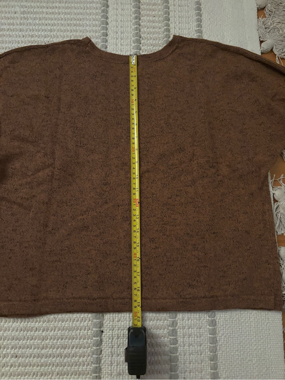 J. Jill Heathered Rust-Brown Crewneck Sweater - Picture 4 of 5